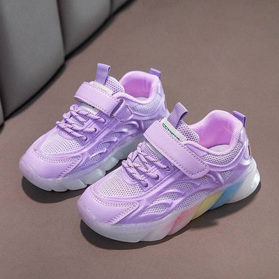 Zapatillas Deportivas Infantiles Mesh Blancas - Image 5