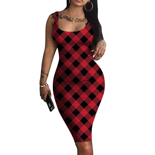 Vestido Largo Elástico Ajustado sin Espalda con Tirantes para Dama - Image 12