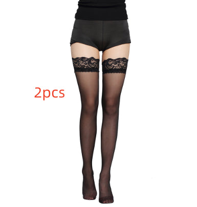 Medias Largas de Encaje Ancho - Elegancia y Sensualidad - Image 6