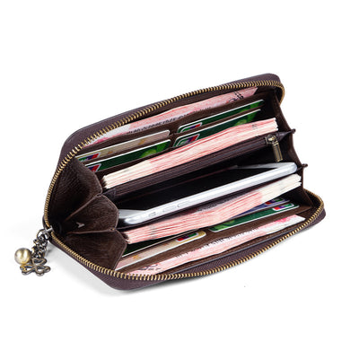 Billetera Larga de Cuero para Mujer con Protección Antirrobo - Image 3