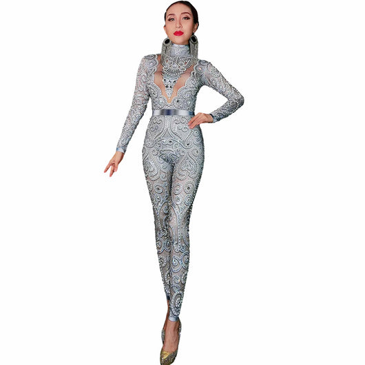 Traje de Presentación Ajustado con Strass para Mujer - Image 3