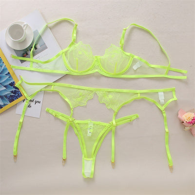 Lencería Sexy de Encaje Europeo con Detalles de Costura para Mujer - Image 4