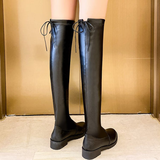 Botas Altas Over-the-Knee de Tacón Plano - Image 6