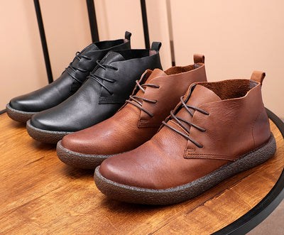 Botas Martin de Cuero Vintage Desgastado con Suela de Goma - Image 24