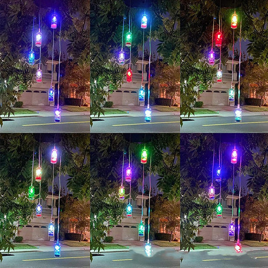 Lámpara Solar Decorativa Botella de Deseos con Luz LED Multicolor - Image 12