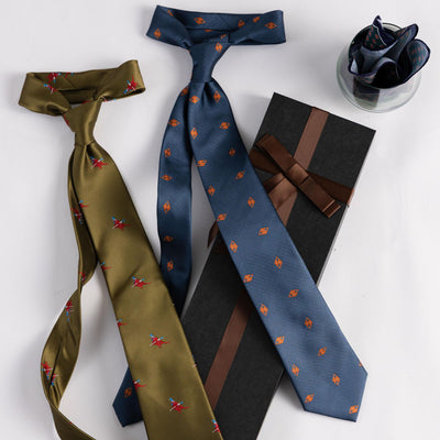 Corbata Jacquard de Seda con Forro para Traje de Negocios