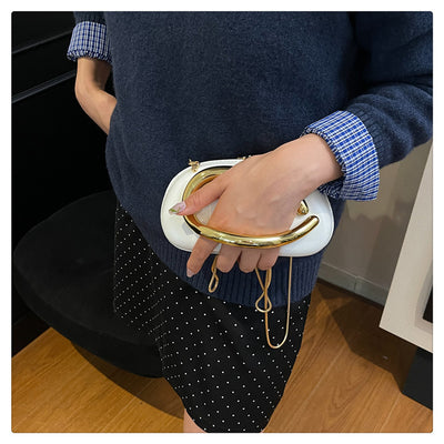Bolsa Pequeña Vintage con Cadena de Metal y Mochila Crossbody - Image 18