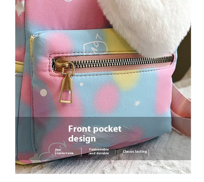 Mochila Casual de Gran Capacidad en Colores Pastel con Textura Nylon - Image 13