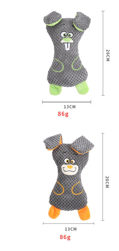 Juguetes de Peluche para Perros con Sonido Chiflador - Formas Animales para Limpiar y Fortalecer Dientes - Image 13