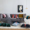 Almohada de Cintura Terciopelo con Moño Elegante
