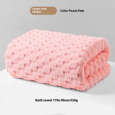 Toalla de Baño Gruesa Absorbente Coral Talla Grande - Fibra de Felpa Clase A sin Desprendimiento - Image 11