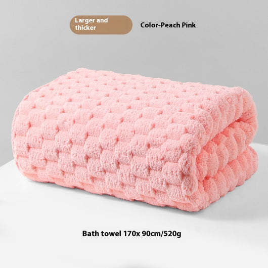 Toalla de Baño Gruesa Absorbente Coral Talla Grande - Fibra de Felpa Clase A sin Desprendimiento - Image 11