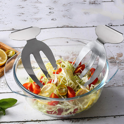 Tenedor Mezclador de Ensaladas en Acero Inoxidable - Image 3