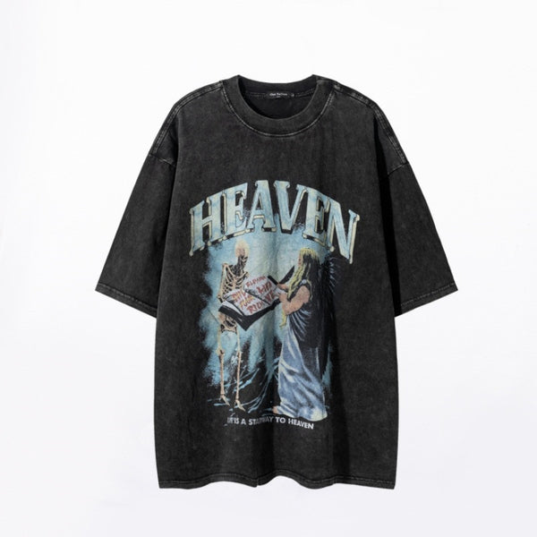 Playera de Calavera Estampada para Hombre