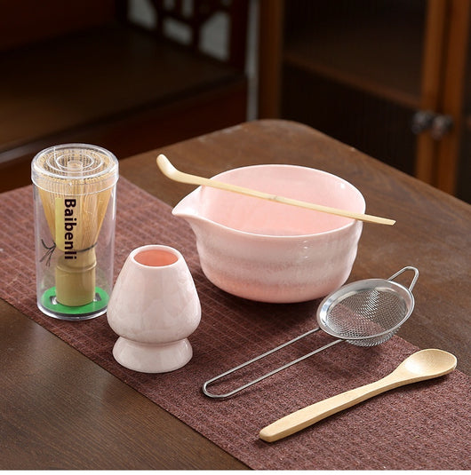 Juego de Té Matcha Kung Fu Estilo Japonés con Acabado Cristalino - Image 11