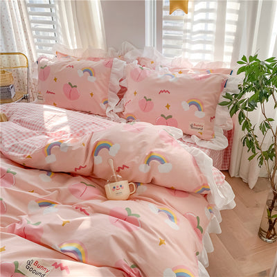Juego de Cama Infantil 100% Algodón Puro - Diseño Princesa con Flores - Image 5