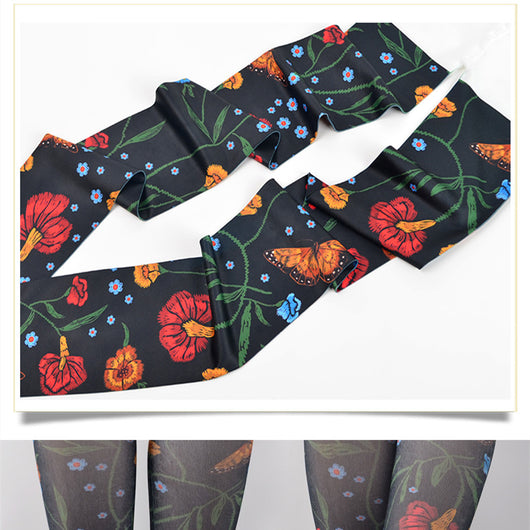 Medias de Moda Jacquard Terciopelo para Mujer - Image 4