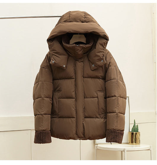 Chaqueta Acolchada Suelta con Capucha en Algodón - Image 14