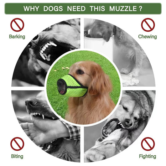 Bozal Respirador Ajustable para Perros Medianos - Control de Ladridos y Mordidas - Image 5