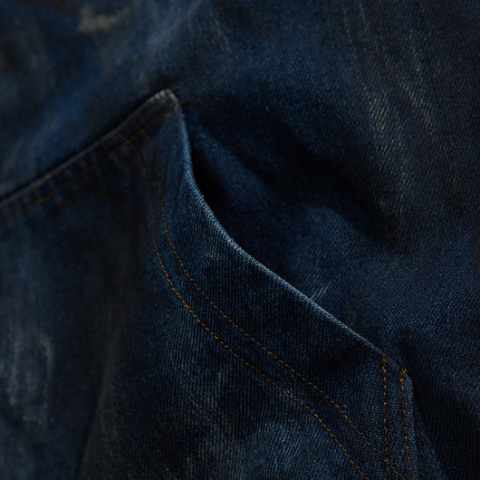 Chaqueta Denim con Capucha Estilo Splash Ink para Hombre - Image 5