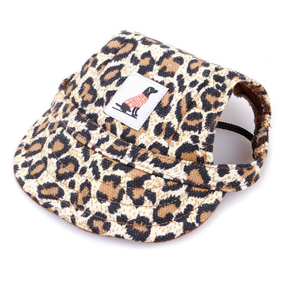Orange pet baseball cap with ear holes and a curved brim, featuring a small patch with a dog graphic. - Image 8