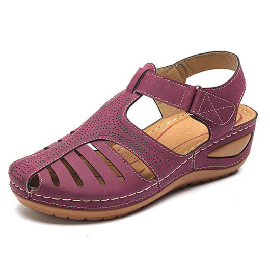 Sandalias Retro Talla Grande con Cuña y Punta Redonda - Image 12