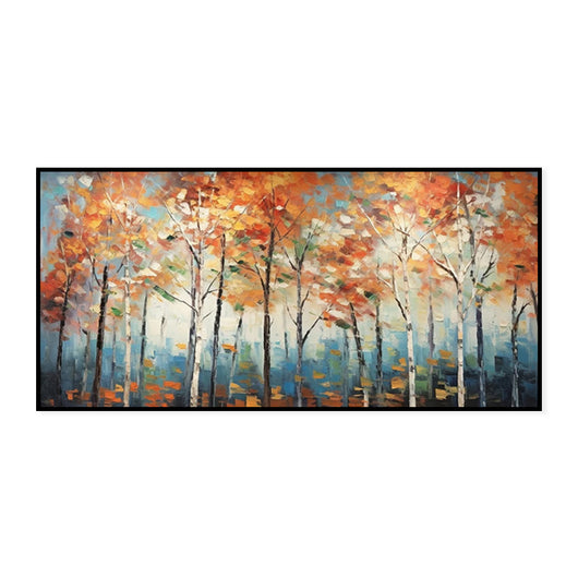 Cuadro Óleo Artesanal Bosque de Arces Otoñal - Arte Moderno para Sala de Estar - Image 6