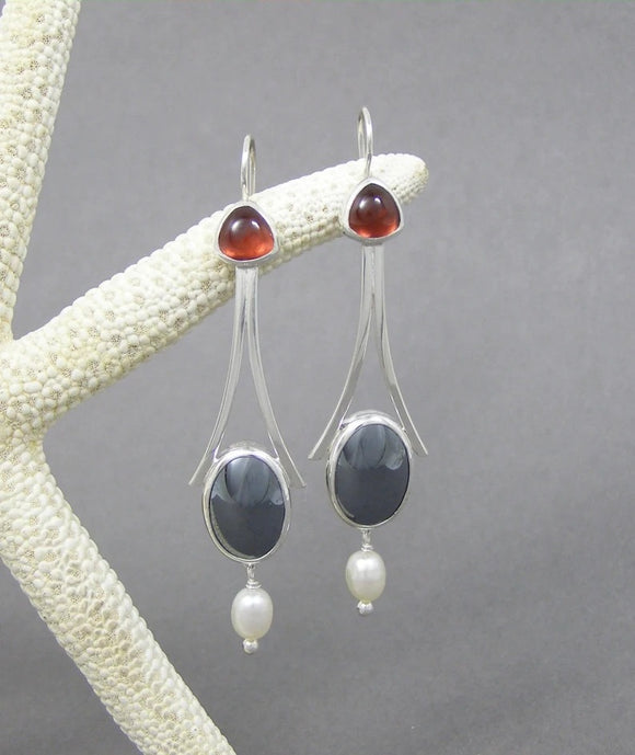 Aretes Rojo Retro Temperamento Fashion
