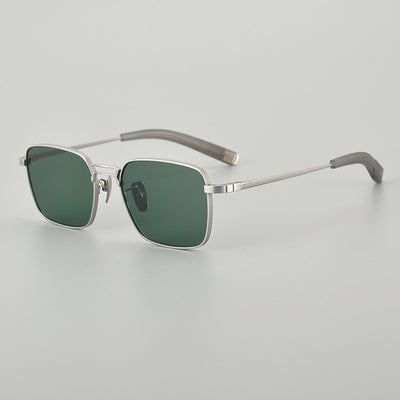 Gafas de Titanio Puro con Diseño Cuadrado Doble Varilla para Miopía Hombre - Image 9