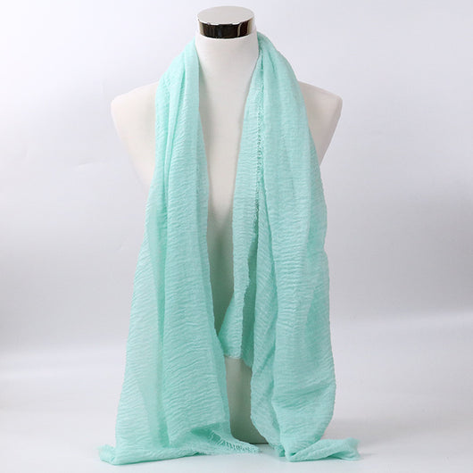 Foulard de Algodón Monocromático Versátil - Image 4