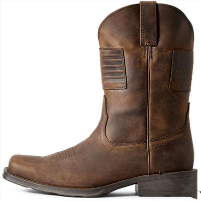 Botas Caballero Medianas Tacón Bajo Talla 38-48 - Image 4