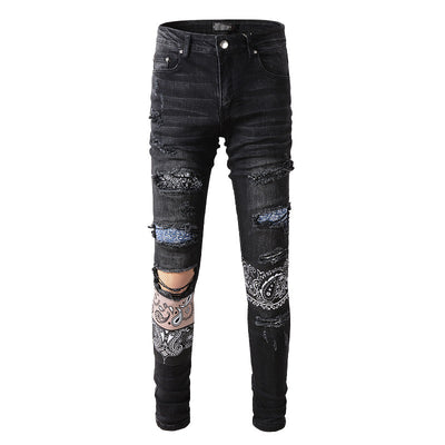 Jeans Slim Ajustado con Detalles Rotos - Image 17
