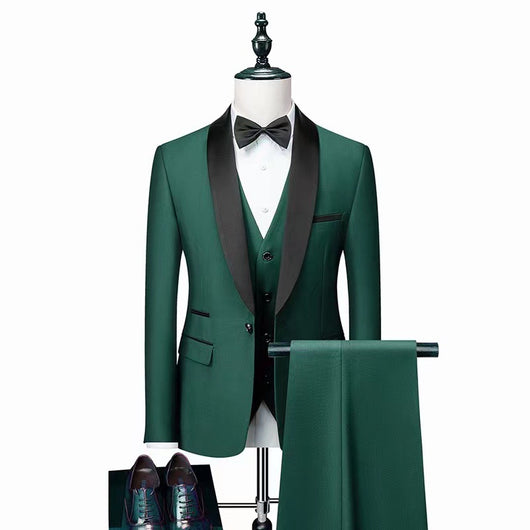 Traje de Tres Piezas para Hombre - Conjunto Elegante para Novio y Eventos Formales - Image 2