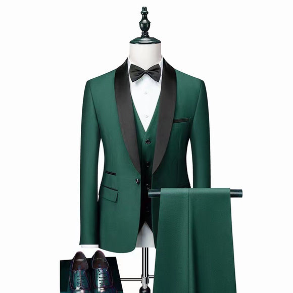 Traje de Tres Piezas para Hombre - Conjunto Elegante para Novio y Eventos Formales