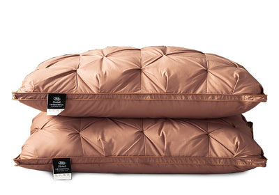 Juego de Almohadas de Plumas de Ganso Blanco con Protectores de Cuello - Image 46