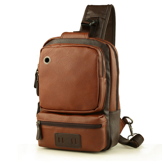 Mochila de Cuero para Hombre - Estilo Estudiante y Casual - Image 19