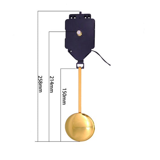 Mecanismo de Reloj de Péndulo de Cuarzo DIY con Péndulo Metálico - Image 5