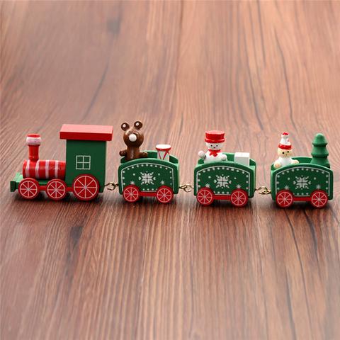 Set de 4 Trenes de Madera Miniatura para Niños - Image 8