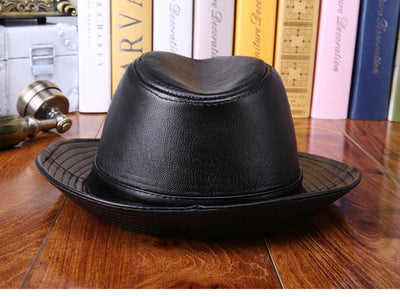 Sombrero de Ala Ancha en Cuero y Piel de Oveja - Image 6