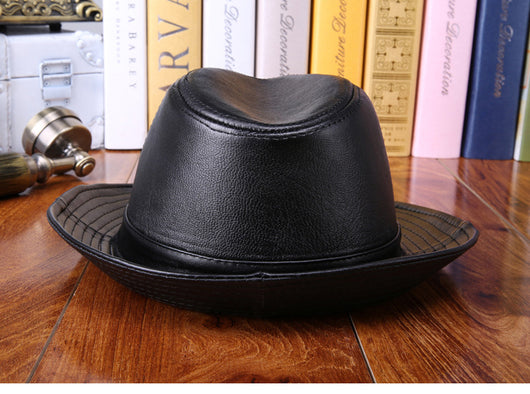 Sombrero de Ala Ancha en Cuero y Piel de Oveja - Image 6