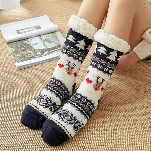 Calcetines Navideños para Mujer - Tubo Largo Invierno - Image 3