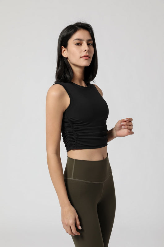 Top Deportivo Mujer con Pliegues Laterales - Image 3
