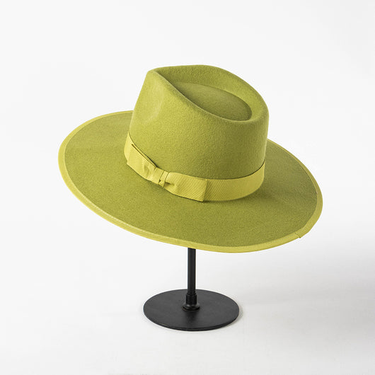 Sombrero de Lana Retro Jazz con Lazo y Corona Elegante - Image 13