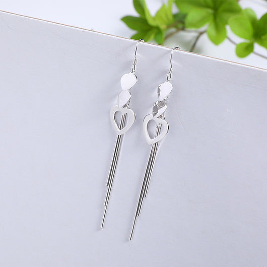 Aretes Largos con Borla Estilo Coreano - Gancho para Oreja Elegante - Image 7