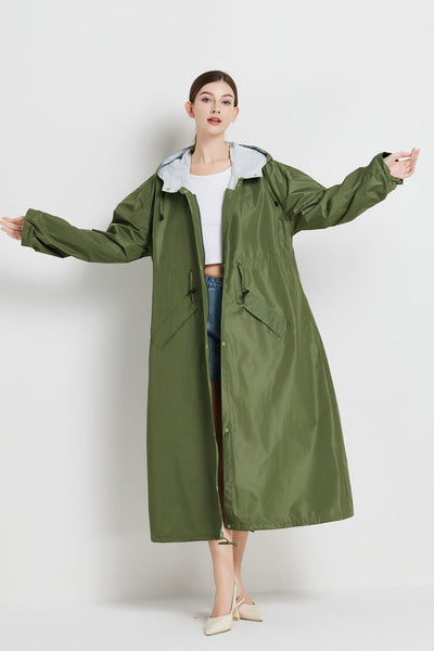 Gabardina Impermeable de Largo Medio para Mujer - Image 14