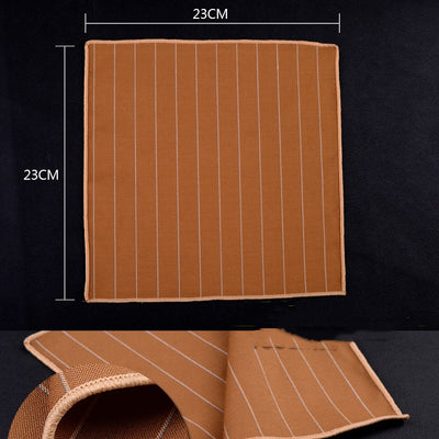 Traje de Algodón para Hombre Diseño a Rayas con Bolsillos, Pañuelo y Bufanda - Image 45