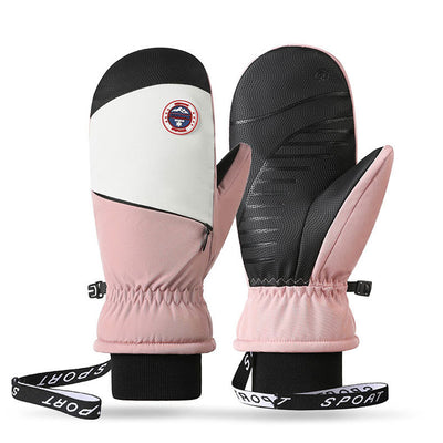 Manoplas Deportivas de Felpa Gruesa a Prueba de Viento y Frío para Ciclismo y Esquí - Image 3