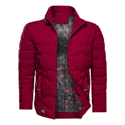 Chaqueta de Algodón Forrada en Terciopelo con Cuello Alto - Talla Grande - Image 2