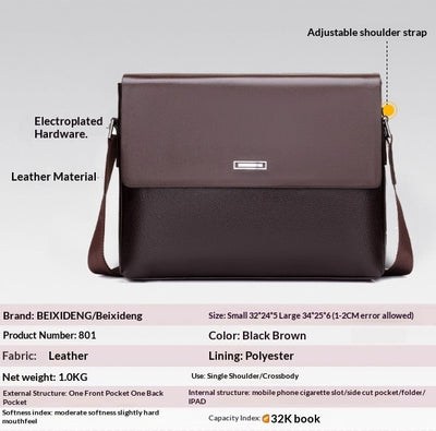 Bolsa de Cuero Premium para Hombre: Negocios y Casual - Image 11