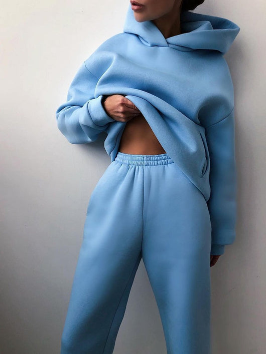 Conjunto Deportivo Mujer con Capucha - Sudadera y Pantalón Cómodo - Image 19